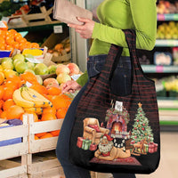 Funny Christmas Grocery Bag Naughty Santa Im Laying On Your Present - Wonder Print Shop