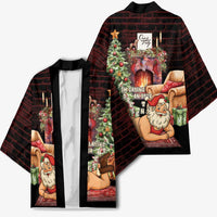 Funny Christmas Kimono Naughty Santa Im Laying On Your Present - Wonder Print Shop
