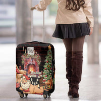 Funny Christmas Luggage Cover Naughty Santa Im Laying On Your Present - Wonder Print Shop