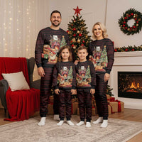 Funny Christmas Pajama Set Naughty Santa Im Laying On Your Present - Wonder Print Shop