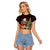 Funny Christmas Raglan Cropped T Shirt Naughty Santa Im Laying On Your Present - Wonder Print Shop