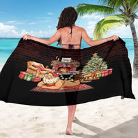 Funny Christmas Sarong Naughty Santa Im Laying On Your Present - Wonder Print Shop