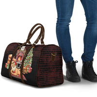 Funny Christmas Travel Bag Naughty Santa Im Laying On Your Present - Wonder Print Shop