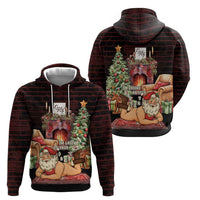 Funny Christmas Zip Hoodie Naughty Santa Im Laying On Your Present - Wonder Print Shop