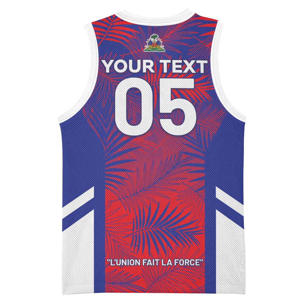 Custom Les Grenadiers Haiti Football Basketball Jersey Tropical Vibes - Wonder Print Shop