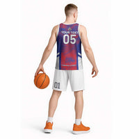 Custom Les Grenadiers Haiti Football Basketball Jersey Tropical Vibes - Wonder Print Shop