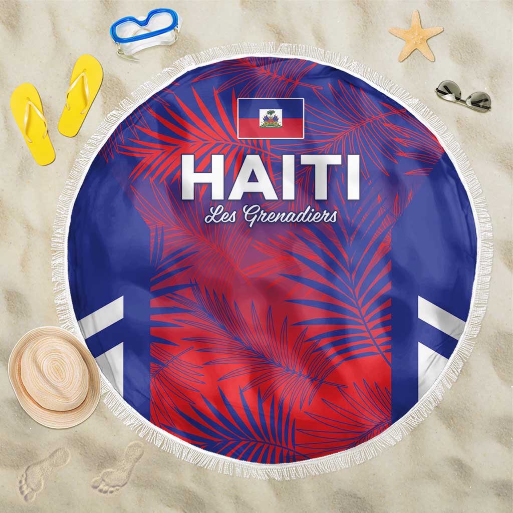 Les Grenadiers Haiti Football Beach Blanket Tropical Vibes - Wonder Print Shop