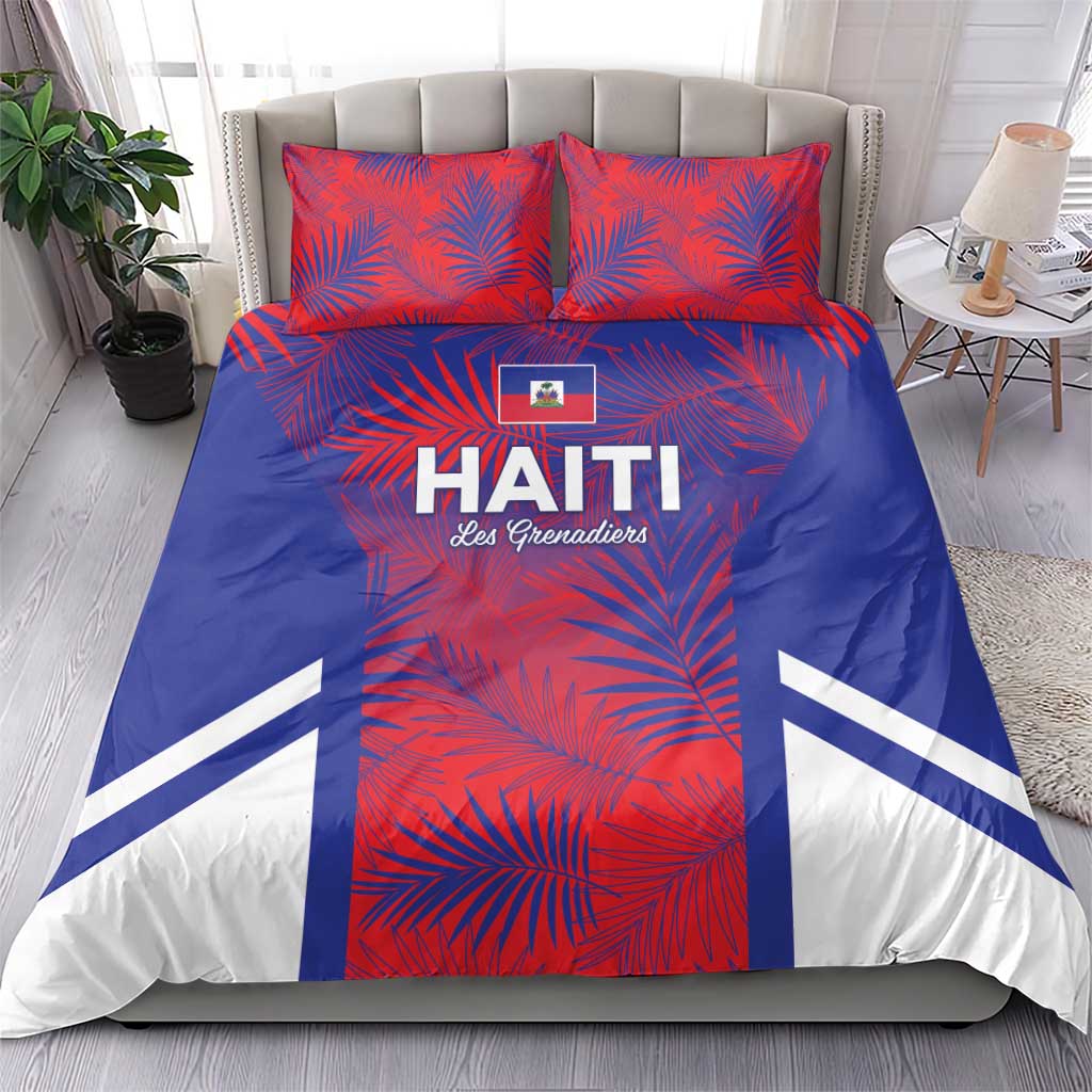 Les Grenadiers Haiti Football Bedding Set Tropical Vibes - Wonder Print Shop