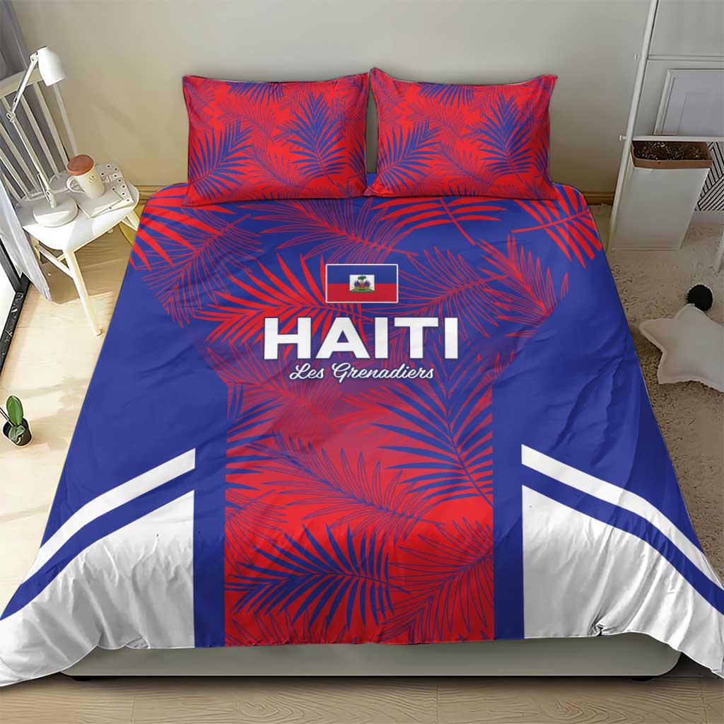 Les Grenadiers Haiti Football Bedding Set Tropical Vibes - Wonder Print Shop