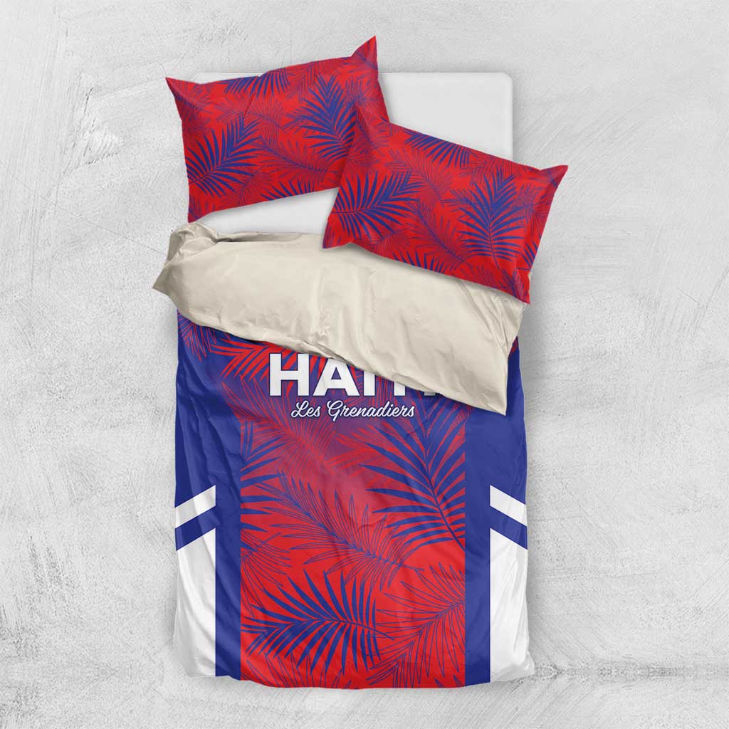 Les Grenadiers Haiti Football Bedding Set Tropical Vibes - Wonder Print Shop