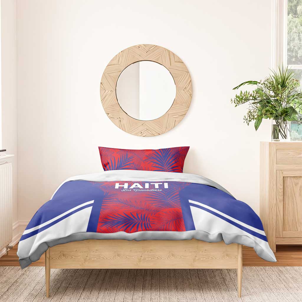 Les Grenadiers Haiti Football Bedding Set Tropical Vibes - Wonder Print Shop