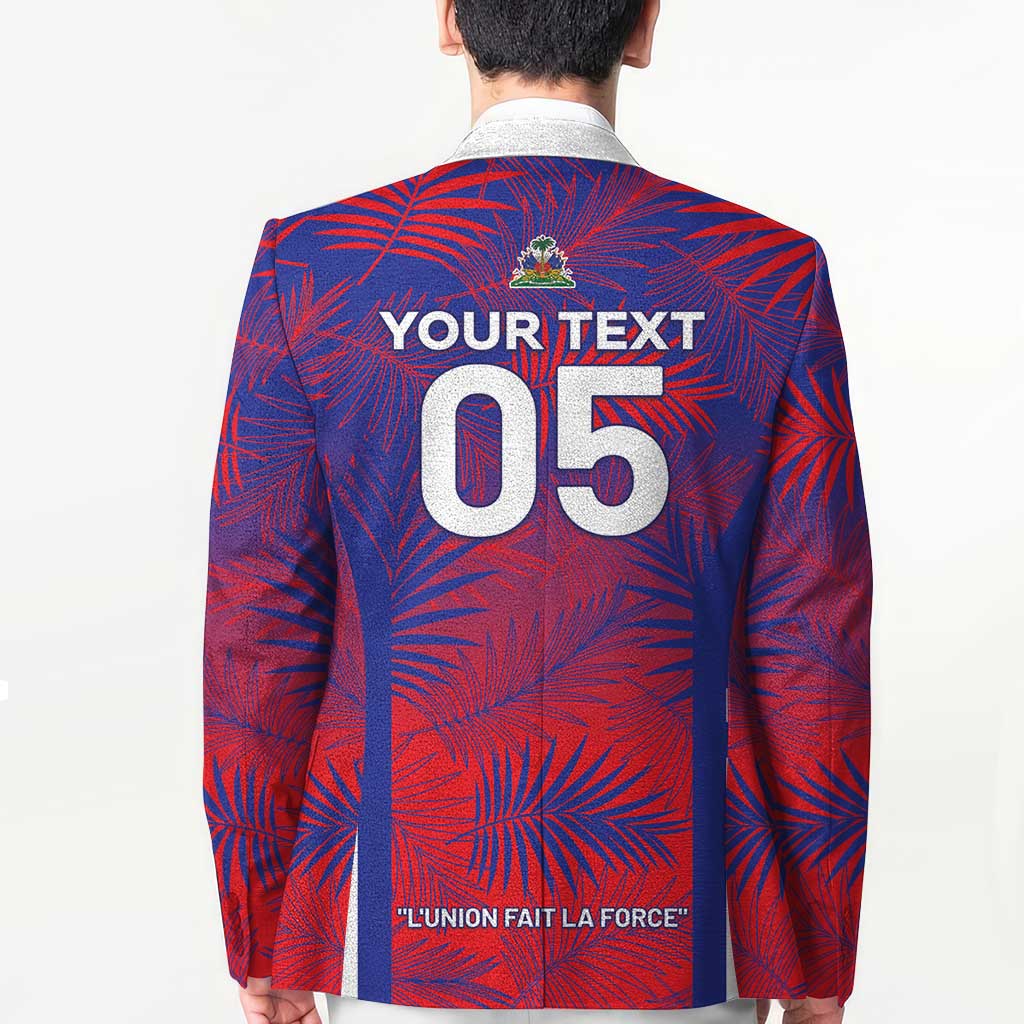 Custom Les Grenadiers Haiti Football Blazer Tropical Vibes - Wonder Print Shop