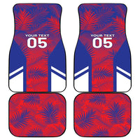 Custom Les Grenadiers Haiti Football Car Mats Tropical Vibes - Wonder Print Shop