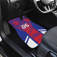 Custom Les Grenadiers Haiti Football Car Mats Tropical Vibes - Wonder Print Shop