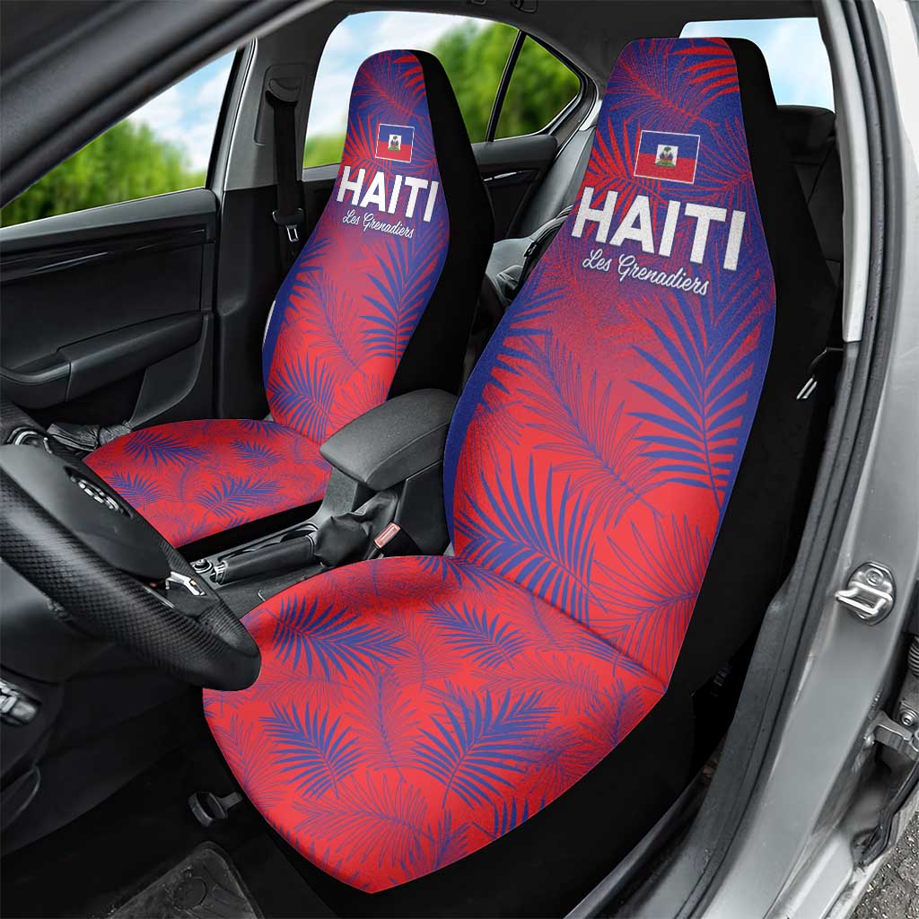 Les Grenadiers Haiti Football Car Seat Cover Tropical Vibes - Wonder Print Shop