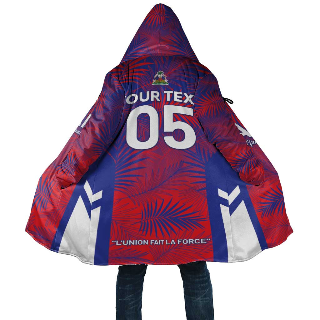 Custom Les Grenadiers Haiti Football Cloak Tropical Vibes - Wonder Print Shop