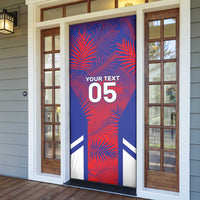Custom Les Grenadiers Haiti Football Door Cover Tropical Vibes - Wonder Print Shop