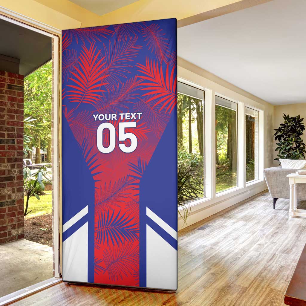 Custom Les Grenadiers Haiti Football Door Cover Tropical Vibes - Wonder Print Shop