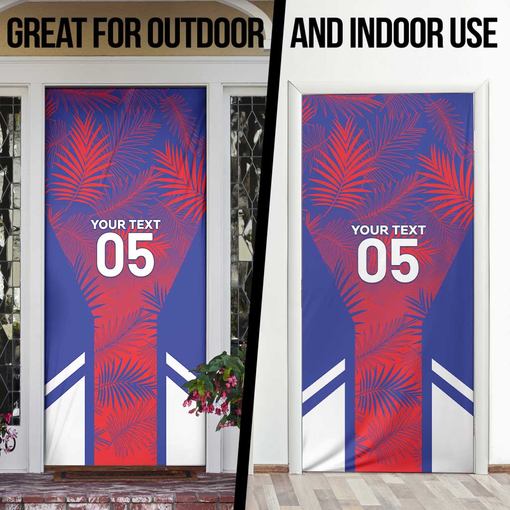 Custom Les Grenadiers Haiti Football Door Cover Tropical Vibes - Wonder Print Shop