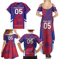 Custom Les Grenadiers Haiti Football Family Matching Summer Maxi Dress and Hawaiian Shirt Tropical Vibes - Wonder Print Shop