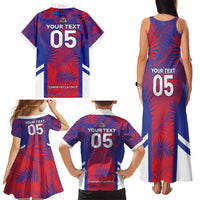 Custom Les Grenadiers Haiti Football Family Matching Tank Maxi Dress and Hawaiian Shirt Tropical Vibes - Wonder Print Shop