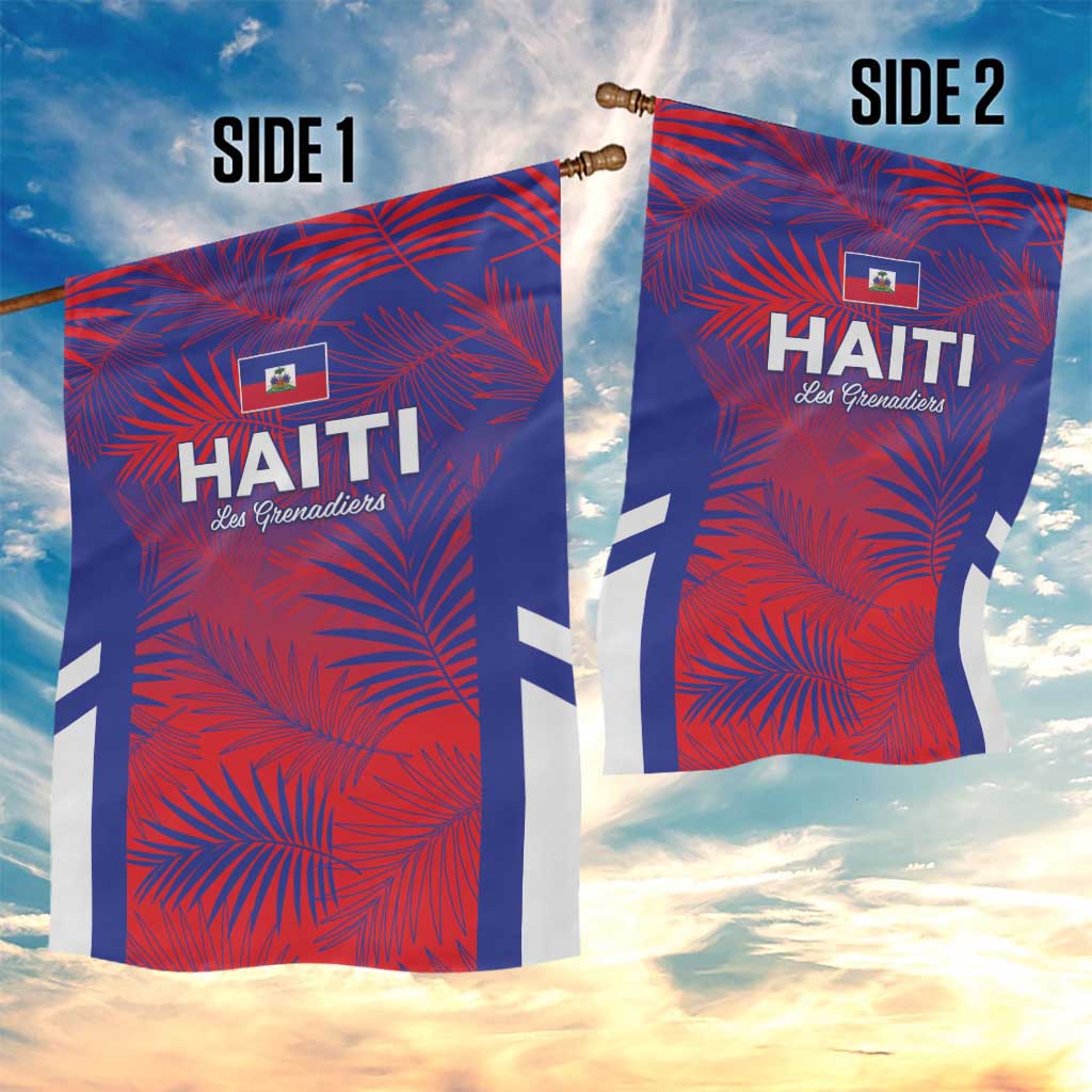 Les Grenadiers Haiti Football Garden Flag Tropical Vibes - Wonder Print Shop