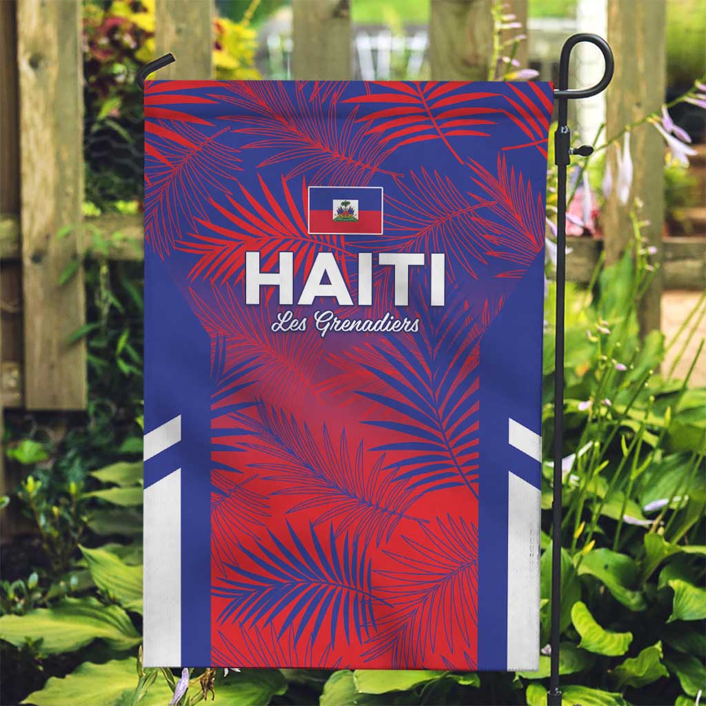 Les Grenadiers Haiti Football Garden Flag Tropical Vibes - Wonder Print Shop