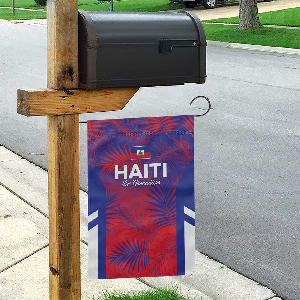 Les Grenadiers Haiti Football Garden Flag Tropical Vibes - Wonder Print Shop