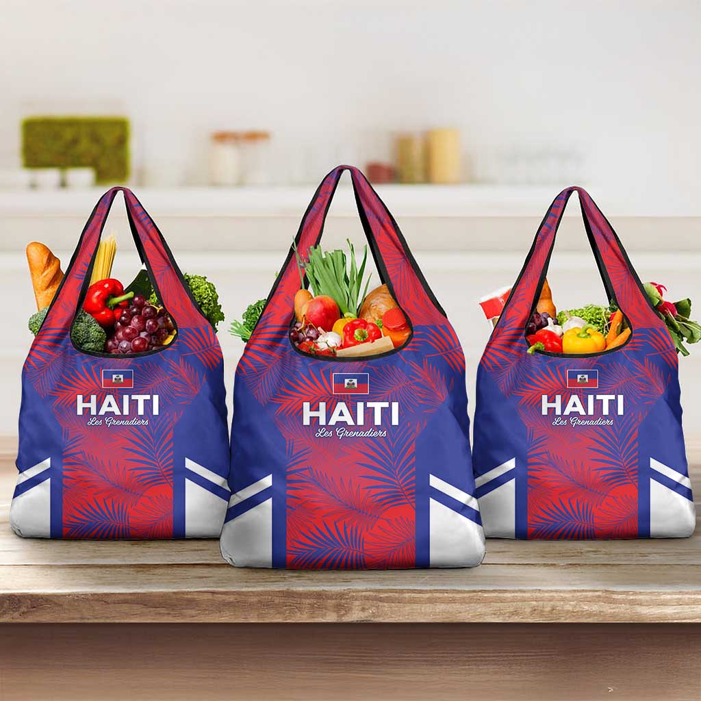 Les Grenadiers Haiti Football Grocery Bag Tropical Vibes - Wonder Print Shop