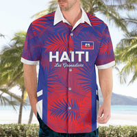 Custom Les Grenadiers Haiti Football Hawaiian Shirt Tropical Vibes - Wonder Print Shop