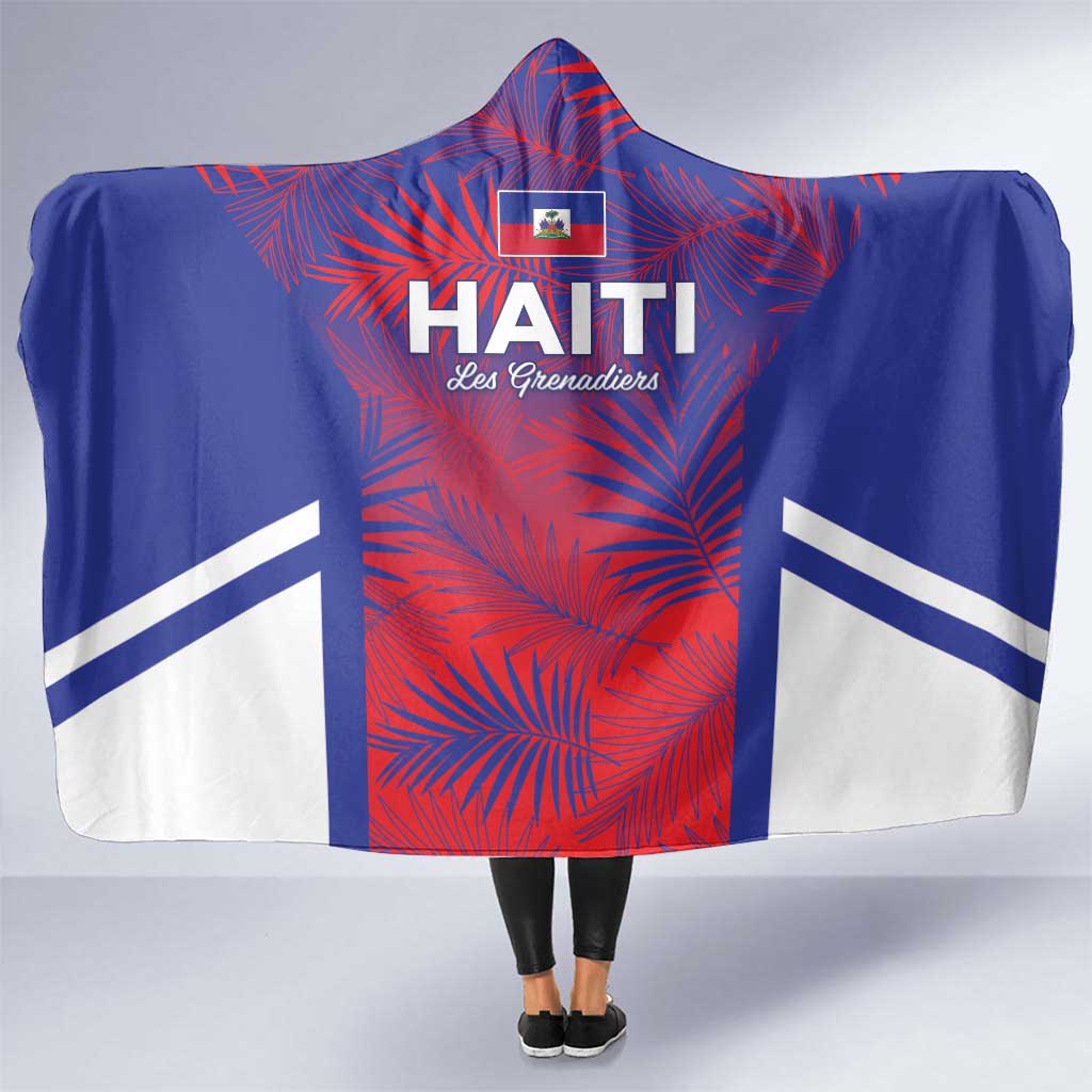 Les Grenadiers Haiti Football Hooded Blanket Tropical Vibes - Wonder Print Shop