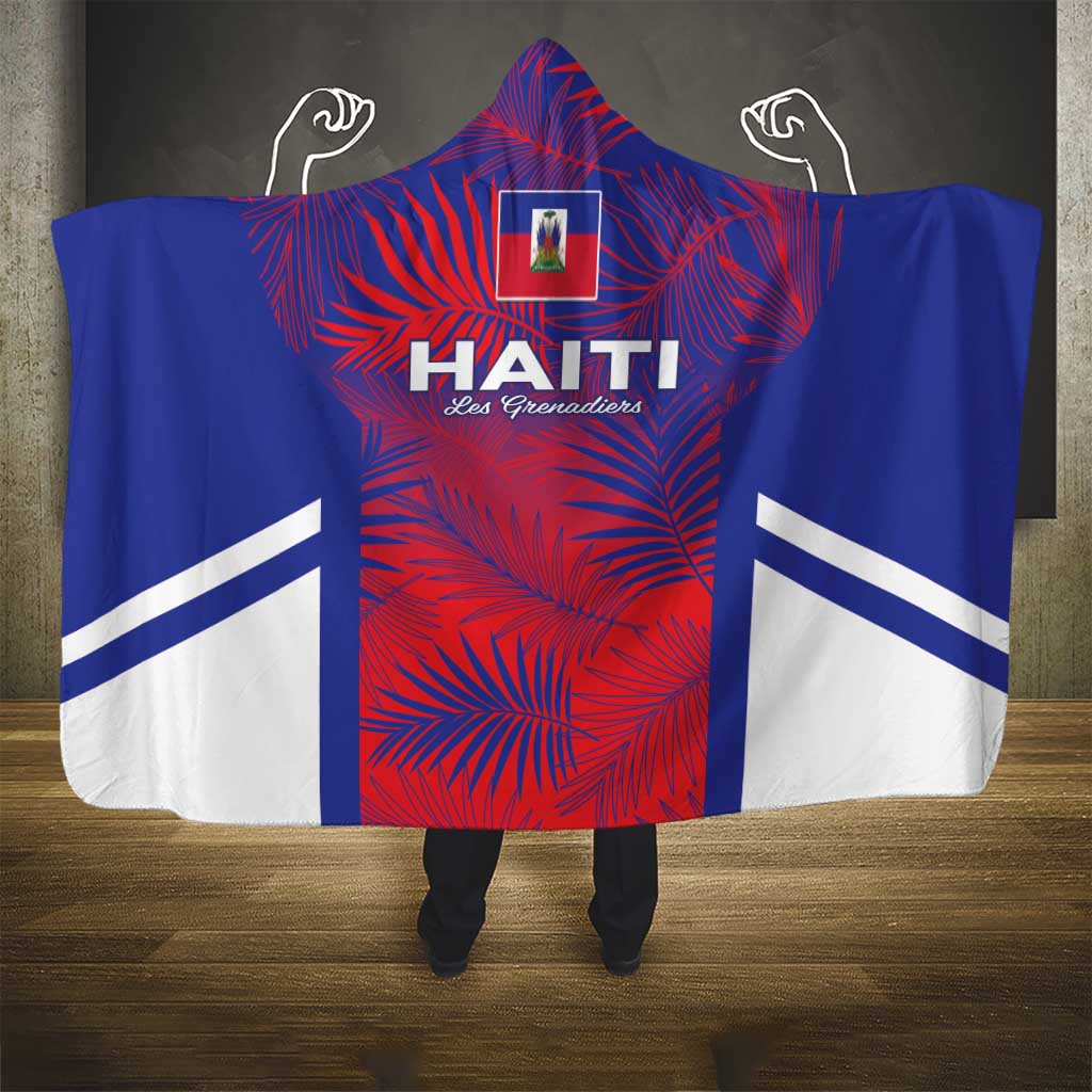 Les Grenadiers Haiti Football Hooded Blanket Tropical Vibes - Wonder Print Shop