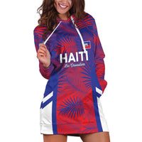 Custom Les Grenadiers Haiti Football Hoodie Dress Tropical Vibes - Wonder Print Shop