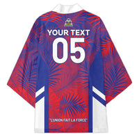 Custom Les Grenadiers Haiti Football Kimono Tropical Vibes - Wonder Print Shop