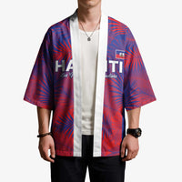 Custom Les Grenadiers Haiti Football Kimono Tropical Vibes - Wonder Print Shop