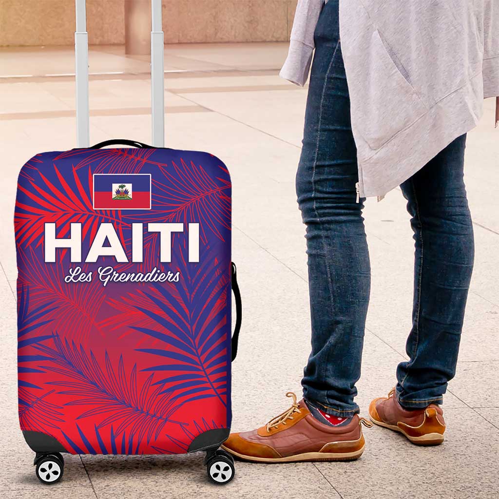 Les Grenadiers Haiti Football Luggage Cover Tropical Vibes - Wonder Print Shop