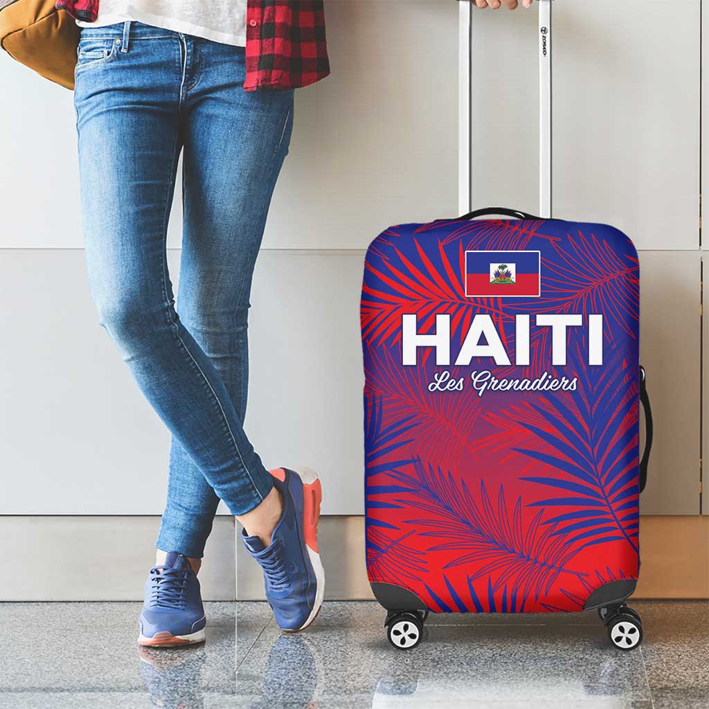 Les Grenadiers Haiti Football Luggage Cover Tropical Vibes - Wonder Print Shop