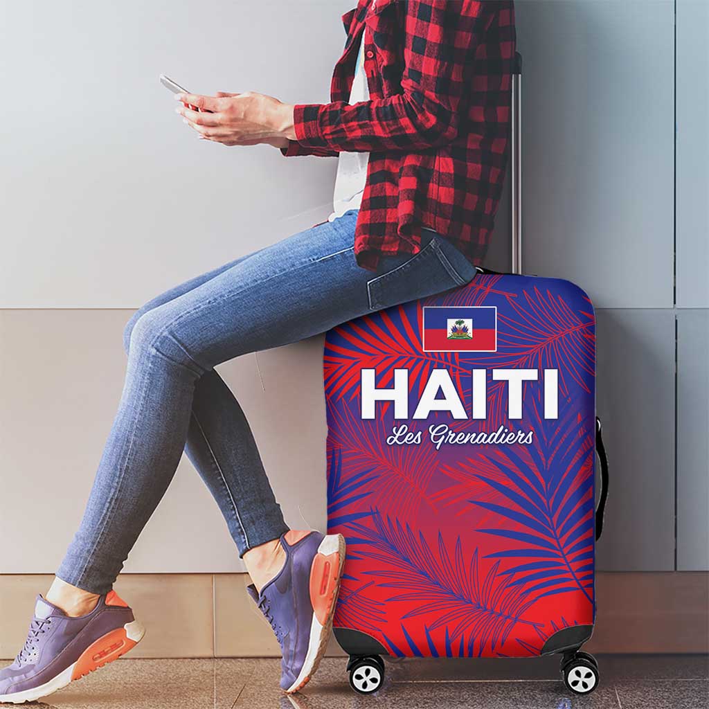 Les Grenadiers Haiti Football Luggage Cover Tropical Vibes - Wonder Print Shop