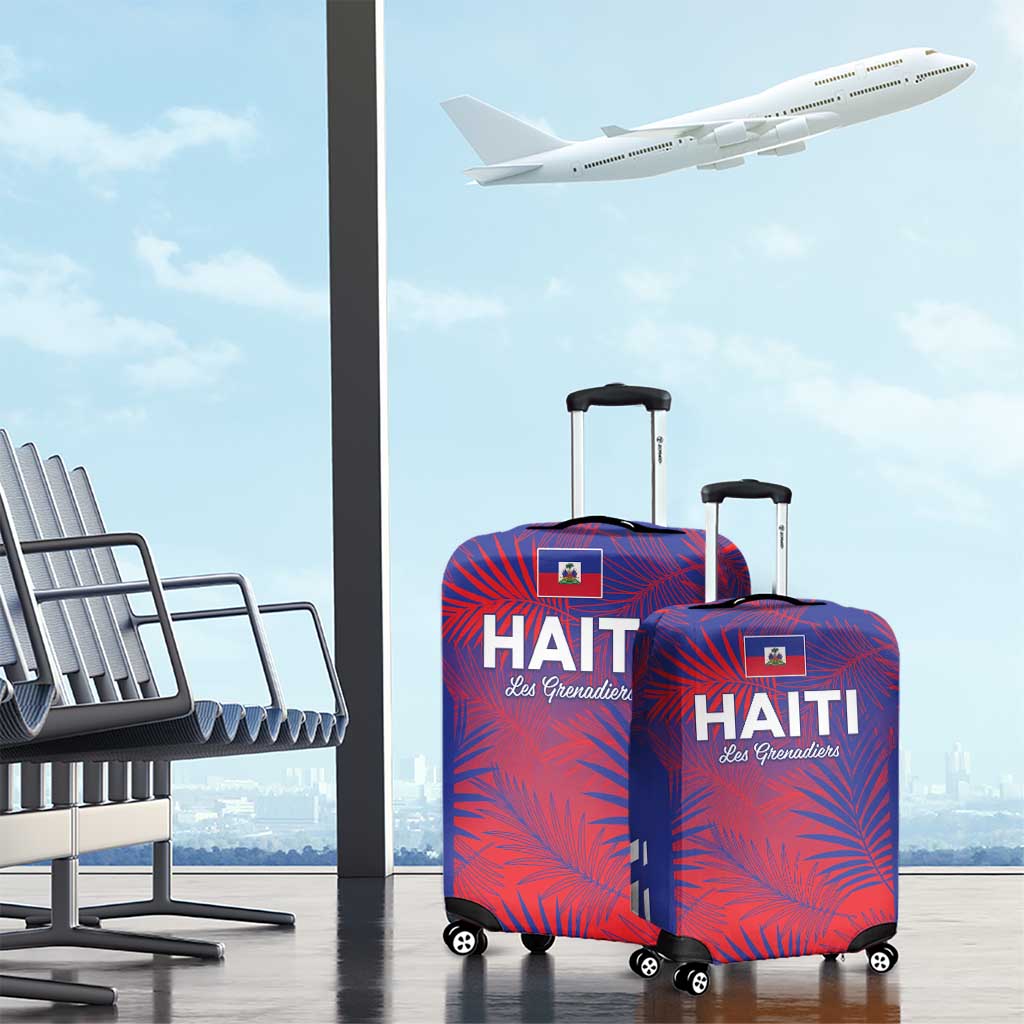 Les Grenadiers Haiti Football Luggage Cover Tropical Vibes - Wonder Print Shop