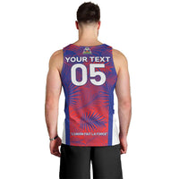 Custom Les Grenadiers Haiti Football Men Tank Top Tropical Vibes - Wonder Print Shop