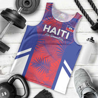 Custom Les Grenadiers Haiti Football Men Tank Top Tropical Vibes - Wonder Print Shop