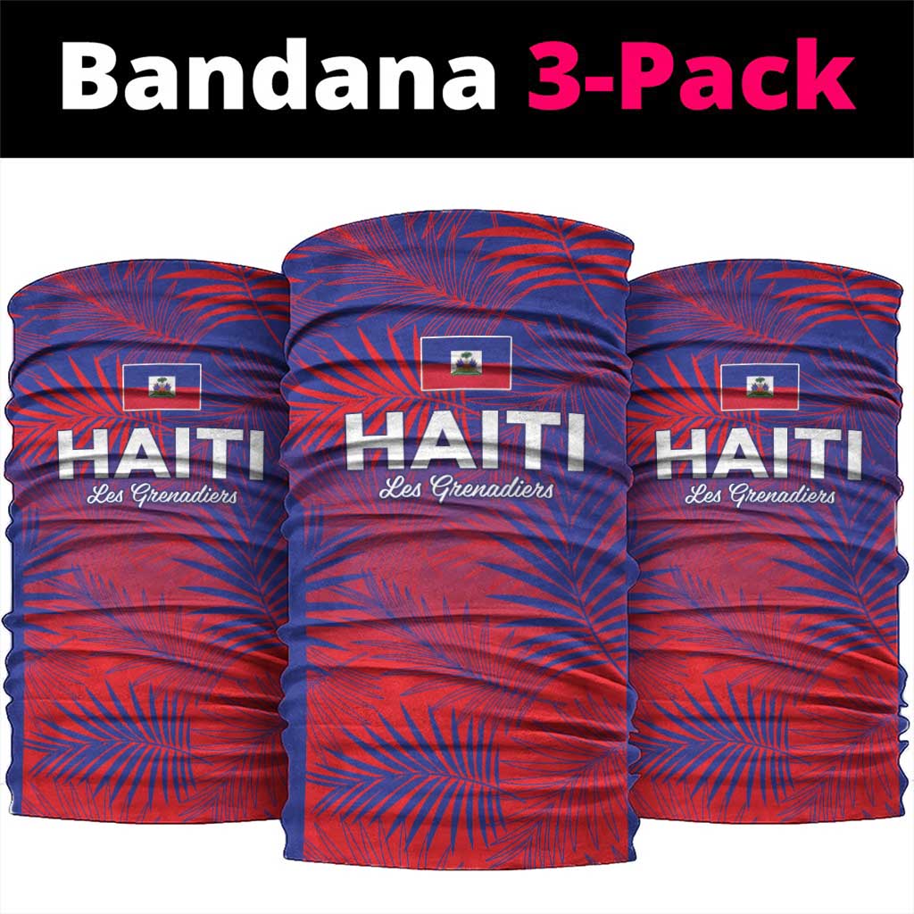 Les Grenadiers Haiti Football Neck Gaiter Tropical Vibes - Wonder Print Shop