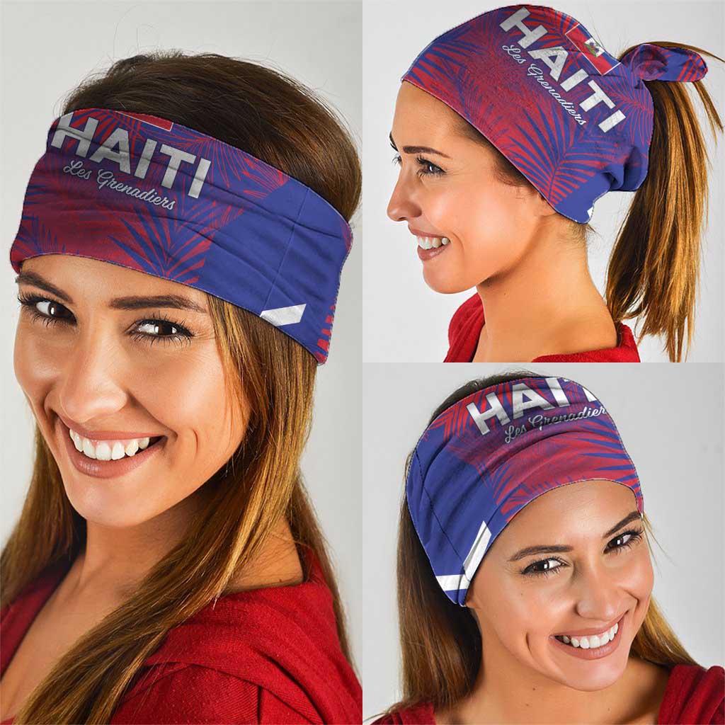Les Grenadiers Haiti Football Neck Gaiter Tropical Vibes - Wonder Print Shop