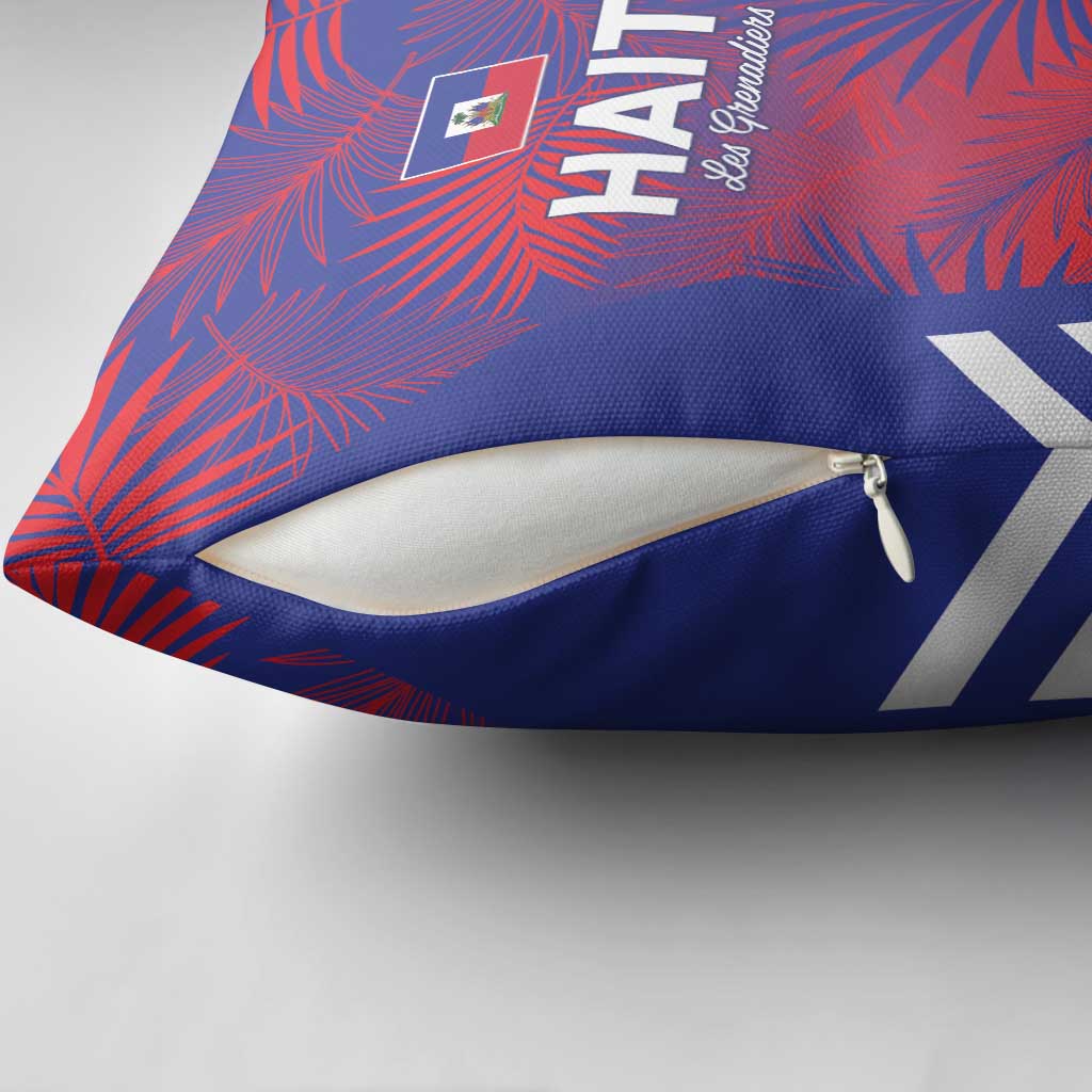 Les Grenadiers Haiti Football Pillow Cover Tropical Vibes - Wonder Print Shop