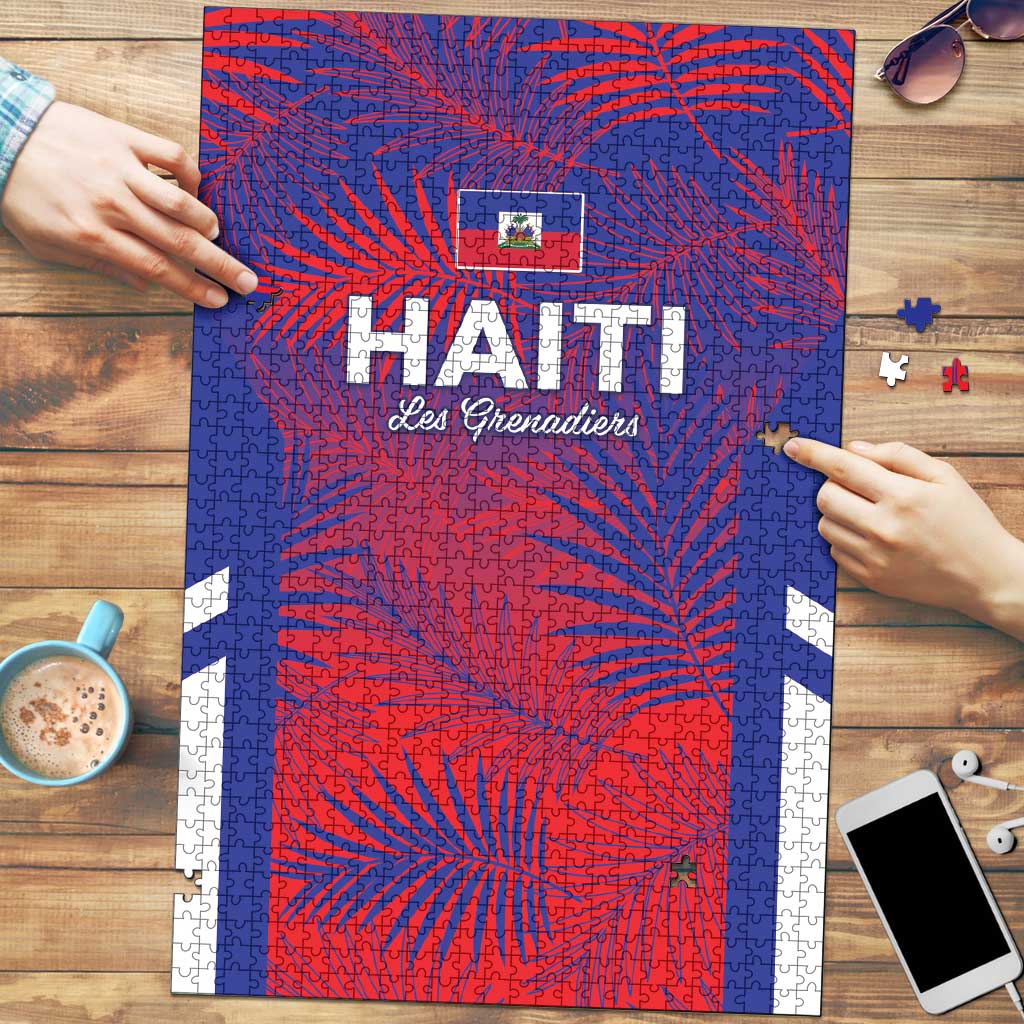 Les Grenadiers Haiti Football Puzzle Tropical Vibes - Wonder Print Shop