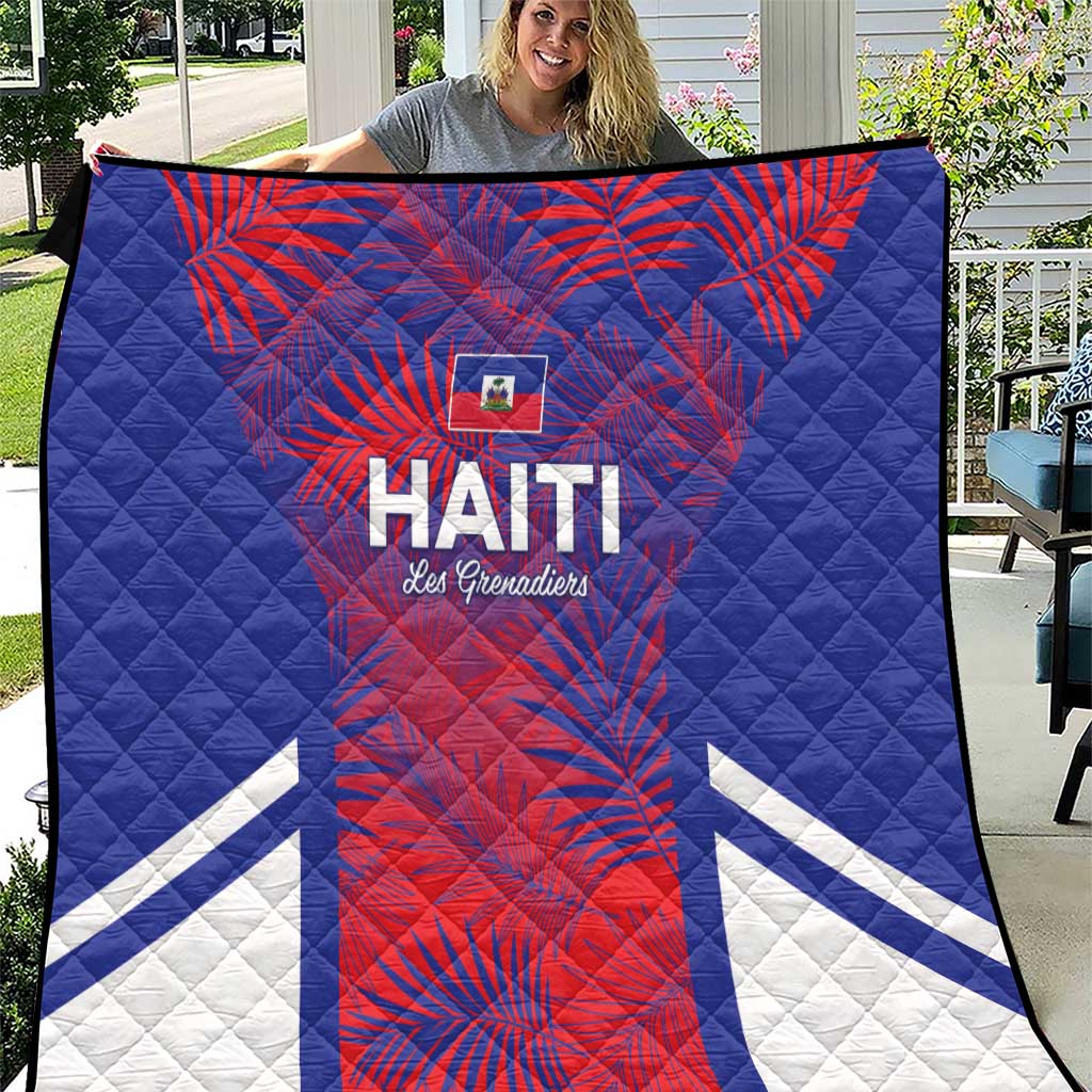 Les Grenadiers Haiti Football Quilt Tropical Vibes - Wonder Print Shop