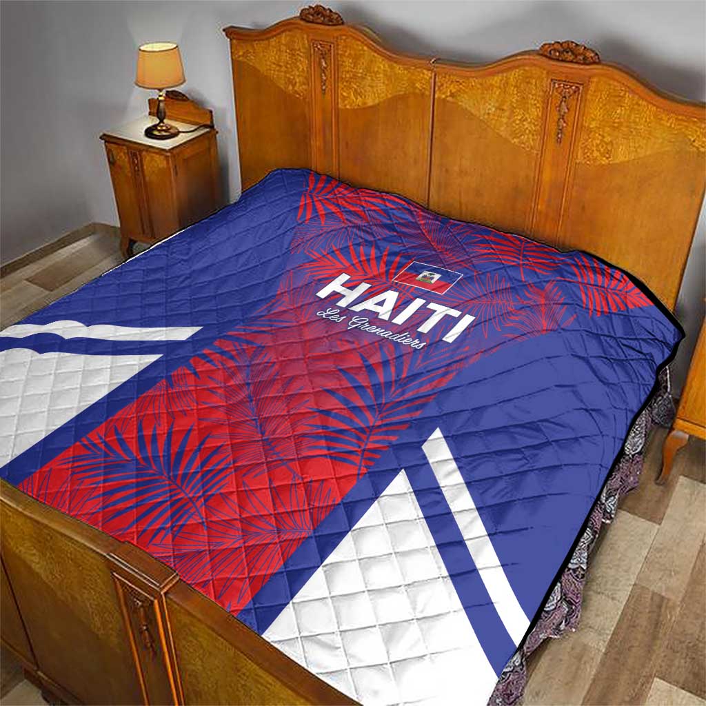 Les Grenadiers Haiti Football Quilt Tropical Vibes - Wonder Print Shop