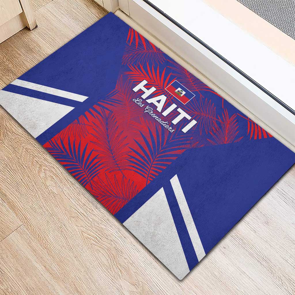 Les Grenadiers Haiti Football Rubber Doormat Tropical Vibes - Wonder Print Shop