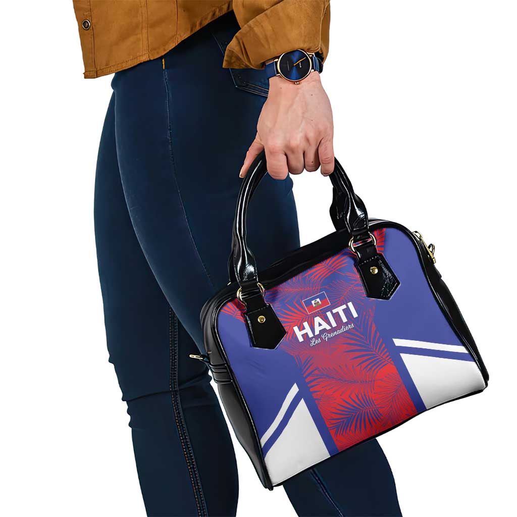 Les Grenadiers Haiti Football Shoulder Handbag Tropical Vibes - Wonder Print Shop