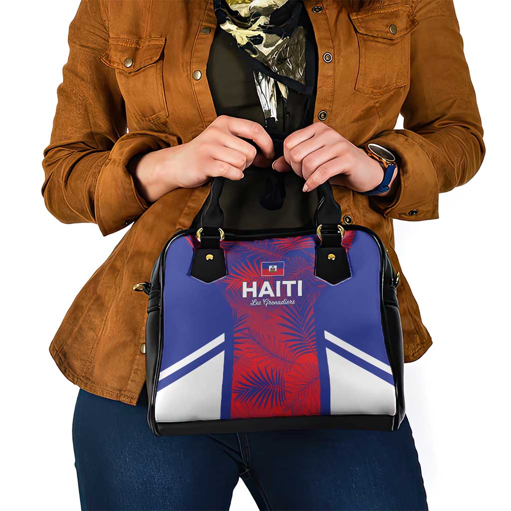 Les Grenadiers Haiti Football Shoulder Handbag Tropical Vibes - Wonder Print Shop